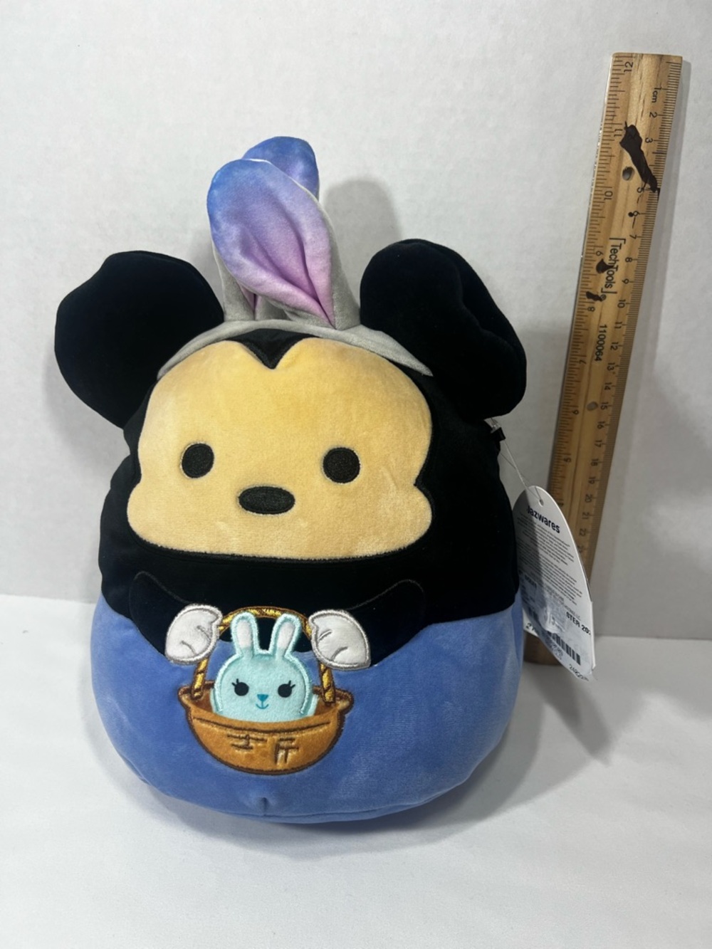 Disney Mickey Tsum Tsum Plush with Bunny Ears - Black, Yellow, Blue, Purple